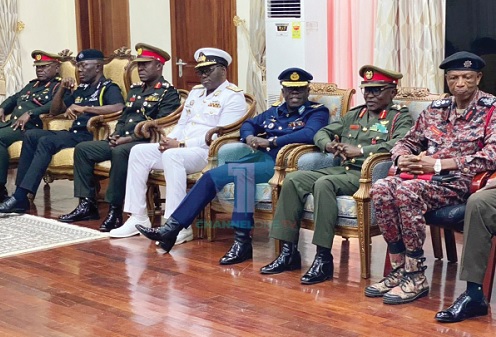 Some of the security chiefs in the meeting Some of the security chiefs in the meeting