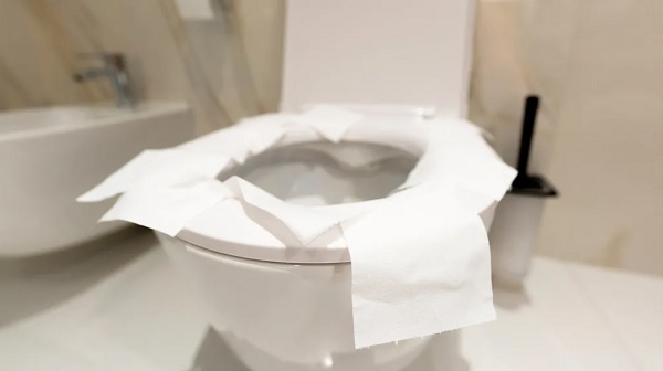 Why covering a toilet seat with paper won't stop the spread of germs 