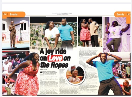 Love on the Ropes is Uncle Ebo Whyte's latest play A joy ride on 'Love on the Ropes'