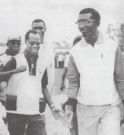 Flashback: Prof. Busia and J. A. Kufuor in 1969