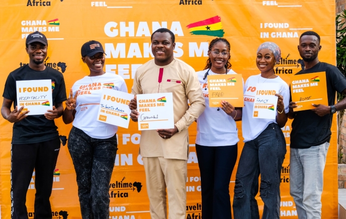 Mordecai Quaye (3rd from left) and others at the launch