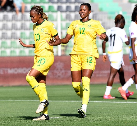 Goals from Linda Motlhalo and Jermaine Seoposenwe sealed the deal for South Africa Goals from Linda Motlhalo and Jermaine Seoposenwe sealed the deal for South Africa