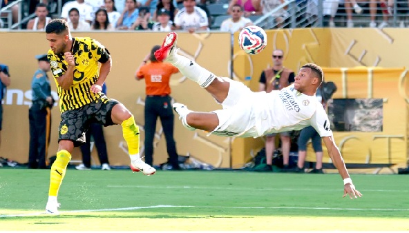 Kylian Mbappe scored a delicate goal for Real Madrid last Saturday Kylian Mbappe scored a delicate goal for Real Madrid last Saturday