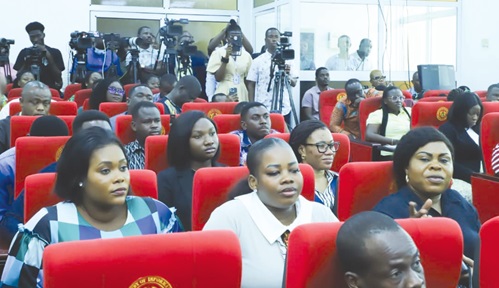 Participants during the media briefing. 