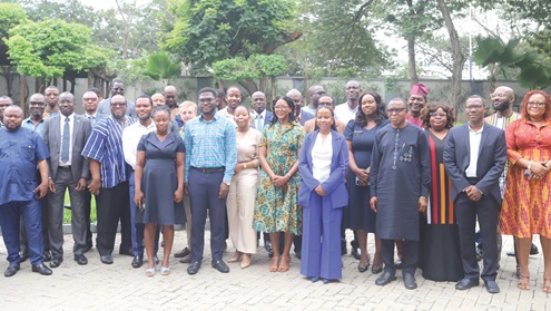 Dr Kojo Asante (arrowed), Director, Policy Engagement and Partnerships, CDD-Ghana, with other participants. Picture: EDNA SALVO KOTEY Dr Kojo Asante (arrowed), Director, Policy Engagement and Partnerships, CDD-Ghana, with other participants. Picture: EDNA SALVO KOTEY