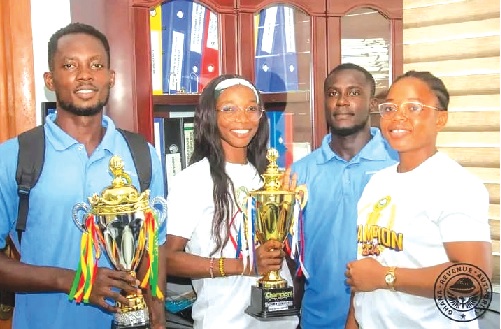 The GRA team with their trophies The GRA team with their trophies