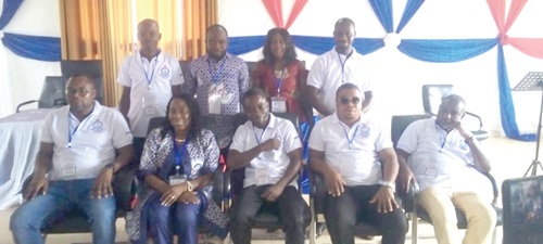 The Upper Manya Krobo GNAT District Executive with Evelyn Tawiah Nyabu, the District Director of Education The Upper Manya Krobo GNAT District Executive with Evelyn Tawiah Nyabu, the District Director of Education