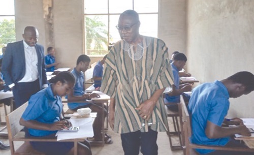 Dr Clement Abas Apaak, Deputy Minister of Education, monitoring TVET exams in the Ashanti Region Dr Clement Abas Apaak, Deputy Minister of Education, monitoring TVET exams in the Ashanti Region