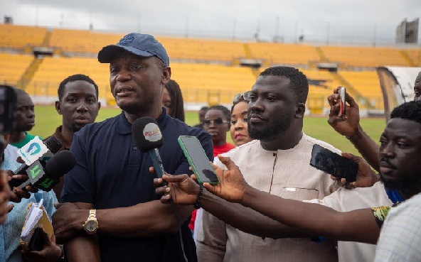 Mr Kofi Iddie Adams, Sports Minister and Dr Frank Amoakohene, Ashanti Regional Minister at the Baba Yara Stadium Mr Kofi Iddie Adams, Sports Minister and Dr Frank Amoakohene, Ashanti Regional Minister at the Baba Yara Stadium