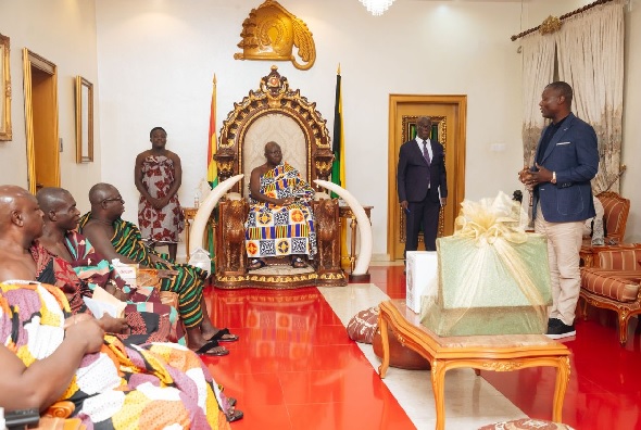 Sports Minister calls on Asantehene, seeks support to complete stalled projects