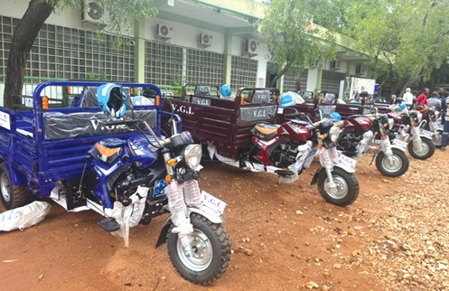 The tricycles for the farmers