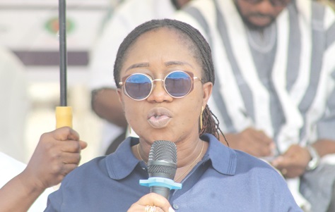 Angelina Kodua Nyanor, acting Executive Director of the National Population Council, addressing the participants. Picture: ESTHER ADJORKOR ADJEI Angelina Kodua Nyanor, acting Executive Director of the National Population Council, addressing the participants. Picture: ESTHER ADJORKOR ADJEI