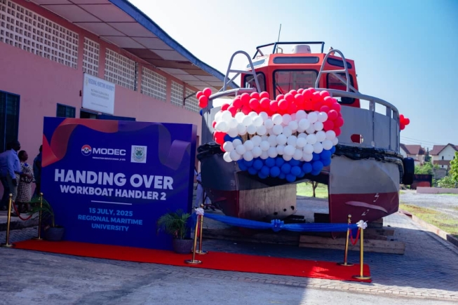 RMU receives $20k and workboat from MODEC to train next generation of seafarers RMU receives $20k and workboat from MODEC to train next generation of seafarers