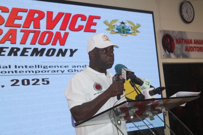 Dr Evans Aggrey-Darkoh, the Head of the Civil Service addressing Civil Service staff at the launch of the 2025 Civil Service Week Celebration. Dr Evans Aggrey-Darkoh, the Head of the Civil Service addressing Civil Service staff at the launch of the 2025 Civil Service Week Celebration.