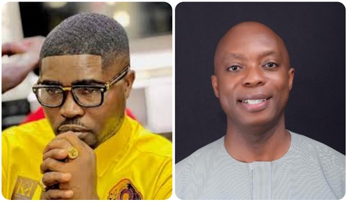 Dakyehene Nana Yaw Asante (left) - Dr. Hugh C.A. Brown, Chief Executive Officer of the Forestry Commission Forestry Commission boss sues Dakyehene of New 88.3 FM, demands GH¢20 million in defamation claim