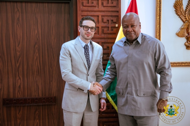 Alex Soros: President Mahama holds talks with son of billionaire George Soros Alex Soros: President Mahama holds talks with son of billionaire George Soros