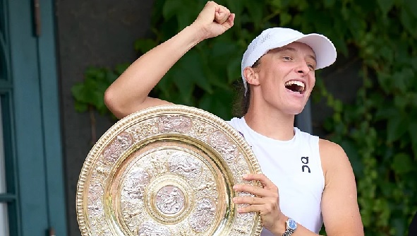 Iga Swiatek won the Wimbledon over the weekend Iga Swiatek won the Wimbledon over the weekend