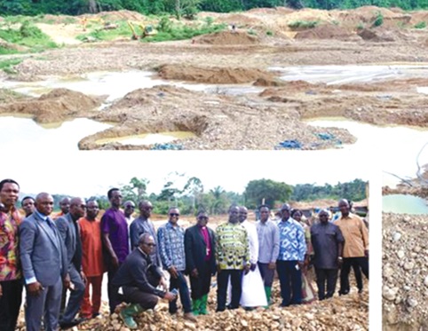 Some pastors who visited galamsey sites for factfinding in 2022 Some pastors who visited galamsey sites for factfinding in 2022