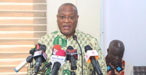 Alex Segbefia, Chairman, John Evans Atta Mills Memorial Heritage, addressing the press conference. Picture: ELVIS NII NOI DOWUONA Alex Segbefia, Chairman, John Evans Atta Mills Memorial Heritage, addressing the press conference. Picture: ELVIS NII NOI DOWUONA