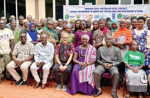 Niloy Banerjee, UNDP Resident Representative in Ghana, with participants after the event Niloy Banerjee, UNDP Resident Representative in Ghana, with participants after the event