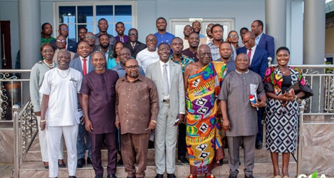 Prof. Samuel Ato Duncan, President General of COA RMCL, with members of the Parliamentary Select Committee on Health and some traditional rulers Prof. Samuel Ato Duncan, President General of COA RMCL, with members of the Parliamentary Select Committee on Health and some traditional rulers