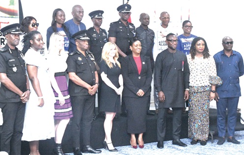 Guests after the launch of Amber Alert in Accra. Picture: SAMUEL TEI ADANO