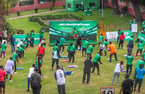 It employees together for yoga demonstrations, aerobics sessions, and lively drumming and dancing activities.