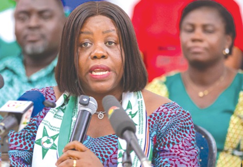Perpetual Ofori- Ampofo, President, Ghana Registered Nurses and Midwives Association, addressing the press Perpetual Ofori- Ampofo, President, Ghana Registered Nurses and Midwives Association, addressing the press