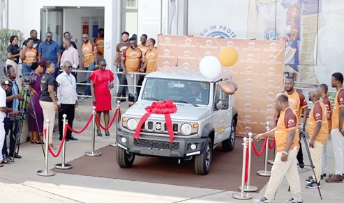 Officials from Promasidor launching the promo