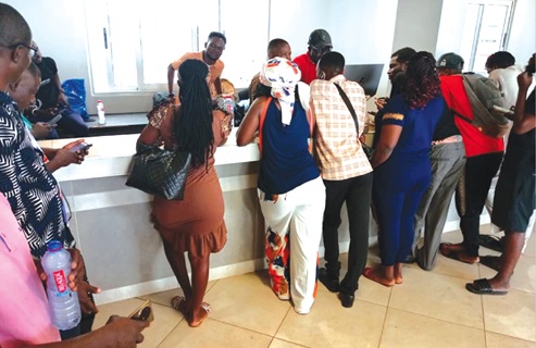The accreditation processing centre was a busy spot during working hours yesterday The accreditation processing centre was a busy spot during working hours yesterday