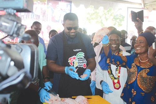 John Dumelo, Deputy Minister, Food and Agriculture, and other participants in the event. Picture: ERNEST KODZI John Dumelo, Deputy Minister, Food and Agriculture, and other participants in the event. Picture: ERNEST KODZI