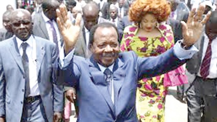 •Paul Biya, President of Cameroon, campaigning for votes in his younger days •Paul Biya, President of Cameroon, campaigning for votes in his younger days