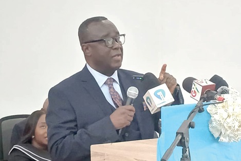 Justice Paul Baffoe-Bonnie (inset), acting Chief Justice, addressing participants in the ADR Week launch in Koforidua Justice Paul Baffoe-Bonnie (inset), acting Chief Justice, addressing participants in the ADR Week launch in Koforidua