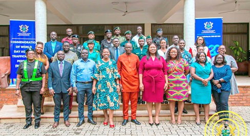 Abena Annobea Asare (4th from left), Head of the Human Trafficking Secretariat, with DSP William Ayaregah (middle), Director of the Anti-Human Trafficking Unit of the Criminal Investigations Department, with other stakeholders after the capacity building programme Abena Annobea Asare (4th from left), Head of the Human Trafficking Secretariat, with DSP William Ayaregah (middle), Director of the Anti-Human Trafficking Unit of the Criminal Investigations Department, with other stakeholders after the capacity building programme
