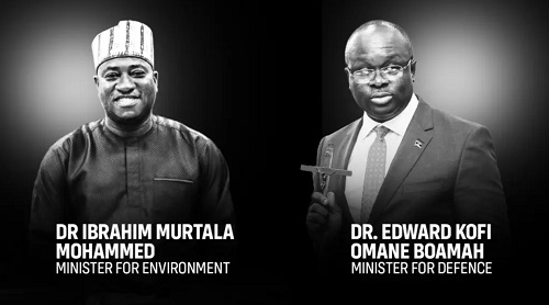 Mahama appoints interim Ministers to replace Omane Boamah and Murtala Mohammed following fatal helicopter crash Mahama appoints interim Ministers to replace Omane Boamah and Murtala Mohammed following fatal helicopter crash