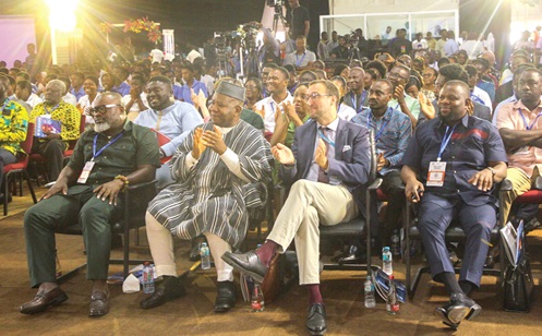 The audience at the event 