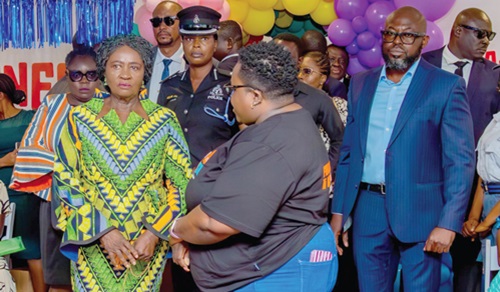 Vice-President Naana Jane Opoku-Agyemang arriving at the Guaranty Trust Bank’s annual Autism Workshop at the UPSA Vice-President Naana Jane Opoku-Agyemang arriving at the Guaranty Trust Bank’s annual Autism Workshop at the UPSA