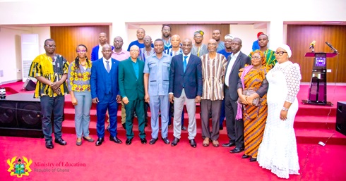 Haruna Iddrisu (5th from right), the Education Minister, with members of the governing council after the inauguration Haruna Iddrisu (5th from right), the Education Minister, with members of the governing council after the inauguration