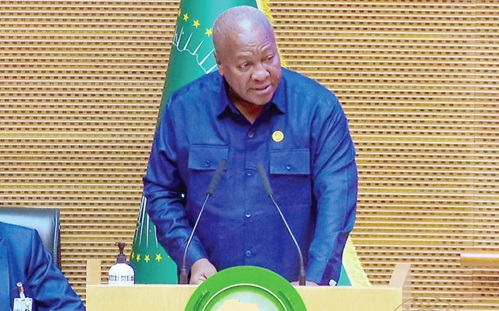 President John Dramani Mahama speaking at the 38th Ordinary Session of the Assembly of the African Union in Addis Ababa President John Dramani Mahama speaking at the 38th Ordinary Session of the Assembly of the African Union in Addis Ababa