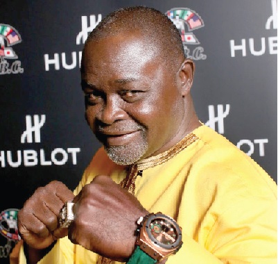 • Azumah Nelson — Leads the entourage to the Fight Night • Azumah Nelson — Leads the entourage to the Fight Night