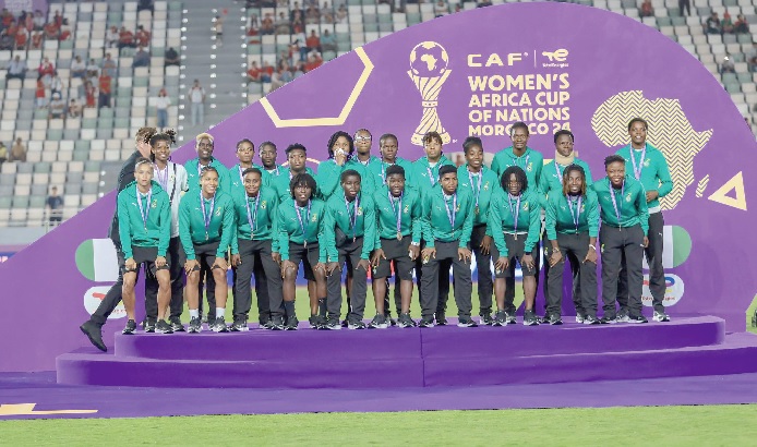 Ghana’s Black Queens proudly Ghana’s Black Queens proudly
