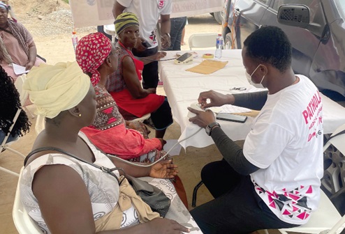 Some beneficiaries being attended to at the medical screening Some beneficiaries being attended to at the medical screening