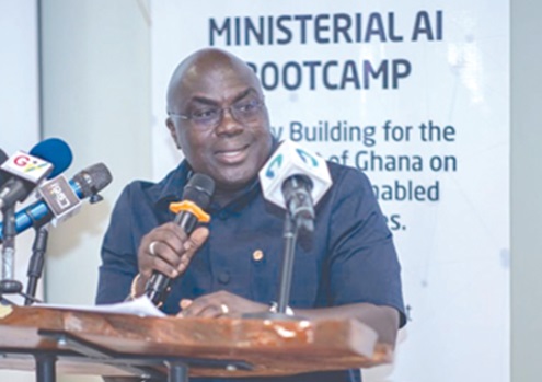 Julius Debrah, Chief of Staff, speaking during the event Julius Debrah, Chief of Staff, speaking during the event