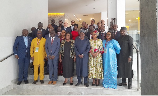 • Dignitaries and participants that attended the two-day seminar on the role of ECOWAS resident representatives in fostering GIABA's mandate in member states Illicit financial flows affect West African countries