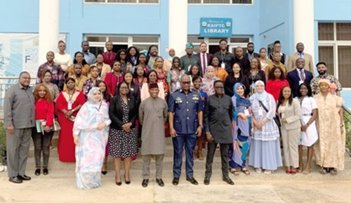 Participants and dignitaries after the closing ceremony Participants and dignitaries after the closing ceremony