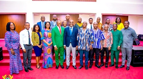 Haruna Iddrisu (middle), Education Minister, with members of the governing council after the swearing-in ceremony Haruna Iddrisu (middle), Education Minister, with members of the governing council after the swearing-in ceremony