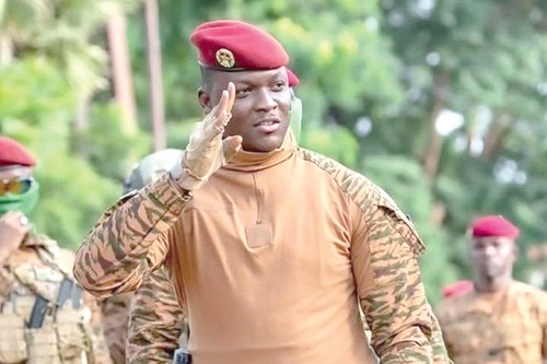 Captain Ibrahim Traore, Burkinabe revolutionary leader Captain Ibrahim Traore, Burkinabe revolutionary leader