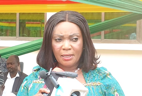 Rita Akosua Adjei Awatey, Eastern Regional Minister, addressing MDCEs during the meeting in Koforidua Rita Akosua Adjei Awatey, Eastern Regional Minister, addressing MDCEs during the meeting in Koforidua