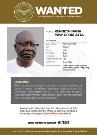 Ken Ofori-Atta declared wanted again by OSP for failing to report in person