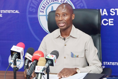 Dr Alhassan Iddrisu, Government Statistician, delivering his presentation. Picture: ELVIS NII NOI DOWUONA Dr Alhassan Iddrisu, Government Statistician, delivering his presentation. Picture: ELVIS NII NOI DOWUONA